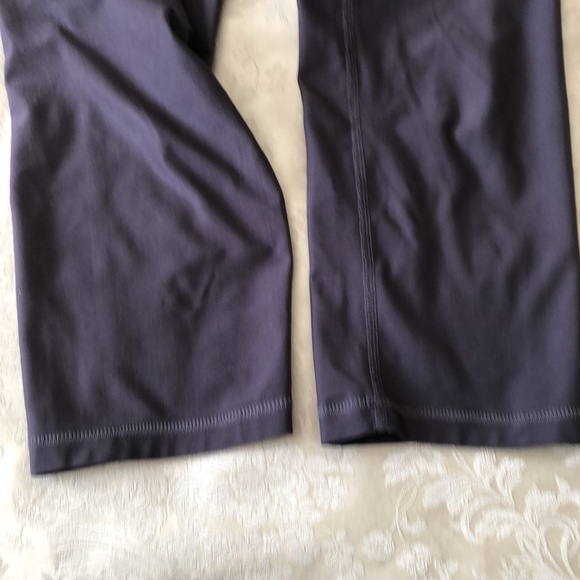 VOGO ATHLETICA SMALL YOGA GYM ACTIVE CROPPED CAPRIS PANTS PLUM/ORANGE/GREY- #410 - Picture 6 of 8